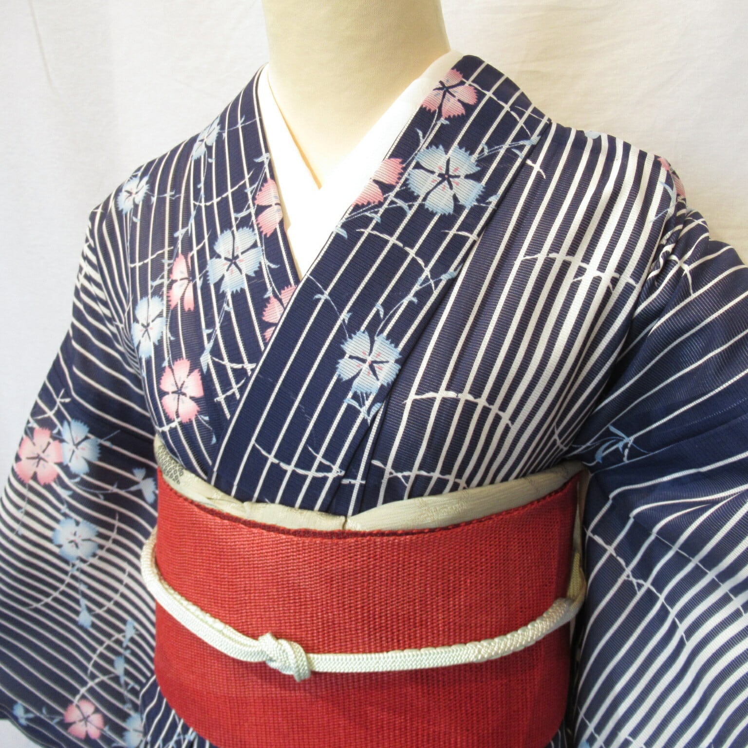 1508夏用絽ポリエステル小紋と名古屋帯Summer komon and nagoyaobi | リサイクル着物ショップ La遇 Used  Kimono Shop Lagu powered by BASE