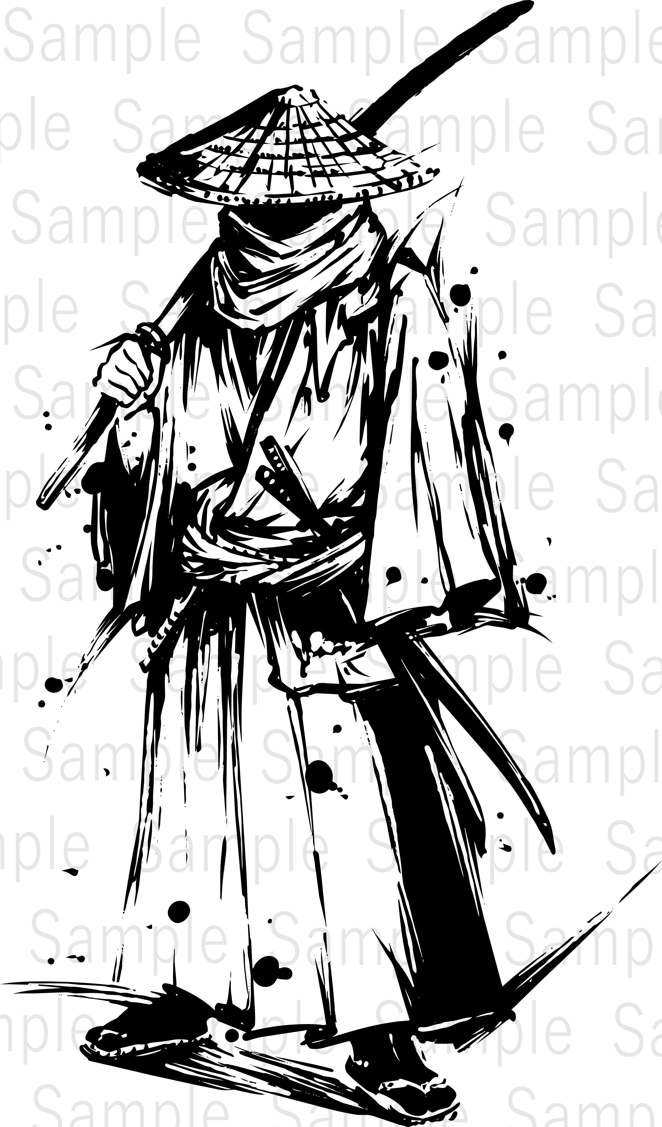 相撲の四股（Stomp of Strength） | デジタル墨絵処（Digital Sumi-e