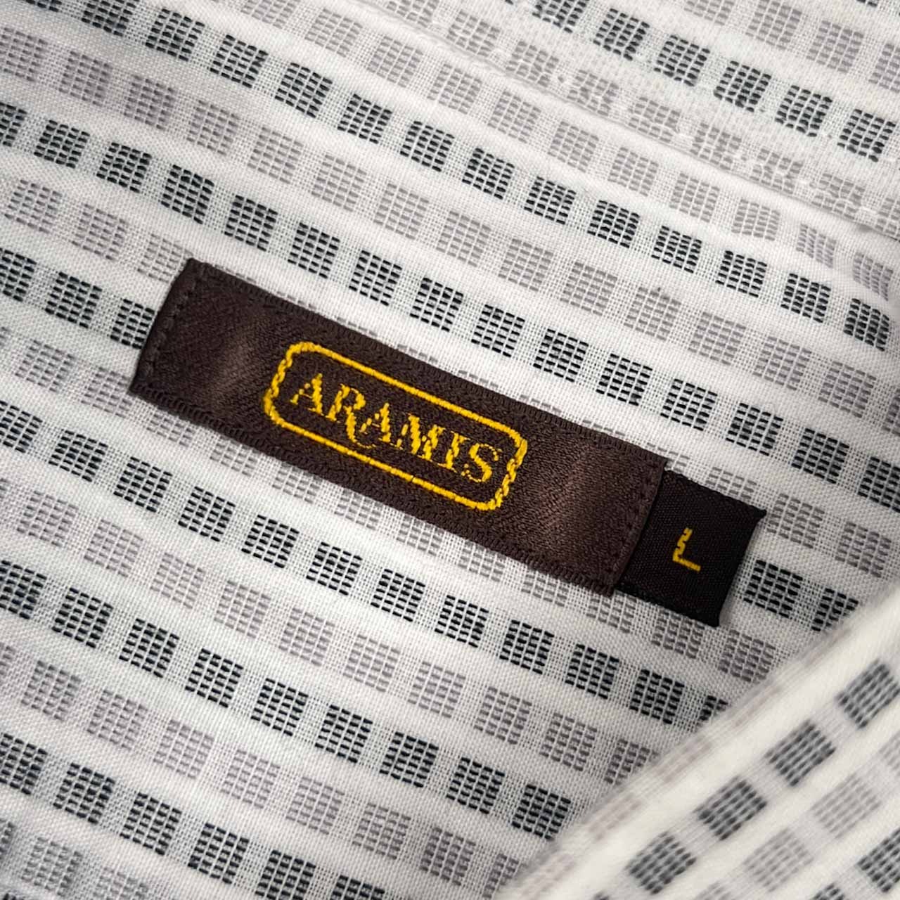 ARAMIS アラミス チェック風 デザイン 長袖シャツ L/メンズ