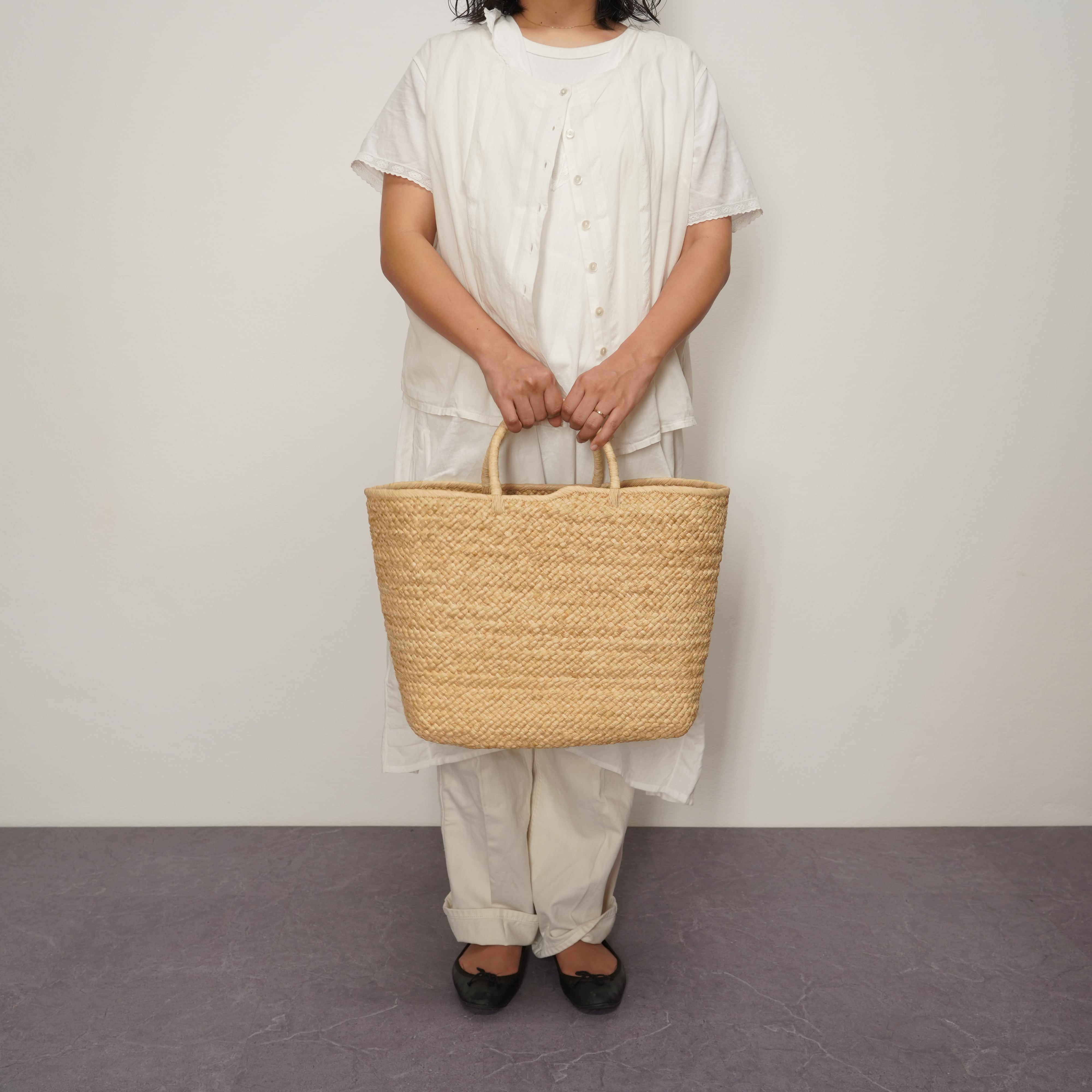 ampiana Lサイズ　かごバッグ Marche Bag (L) | AMPIANA