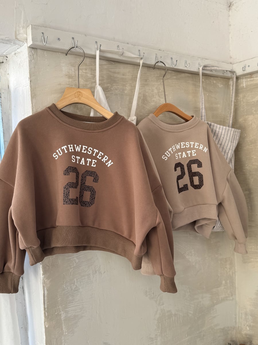 26ショート丈裏起毛トレーナー