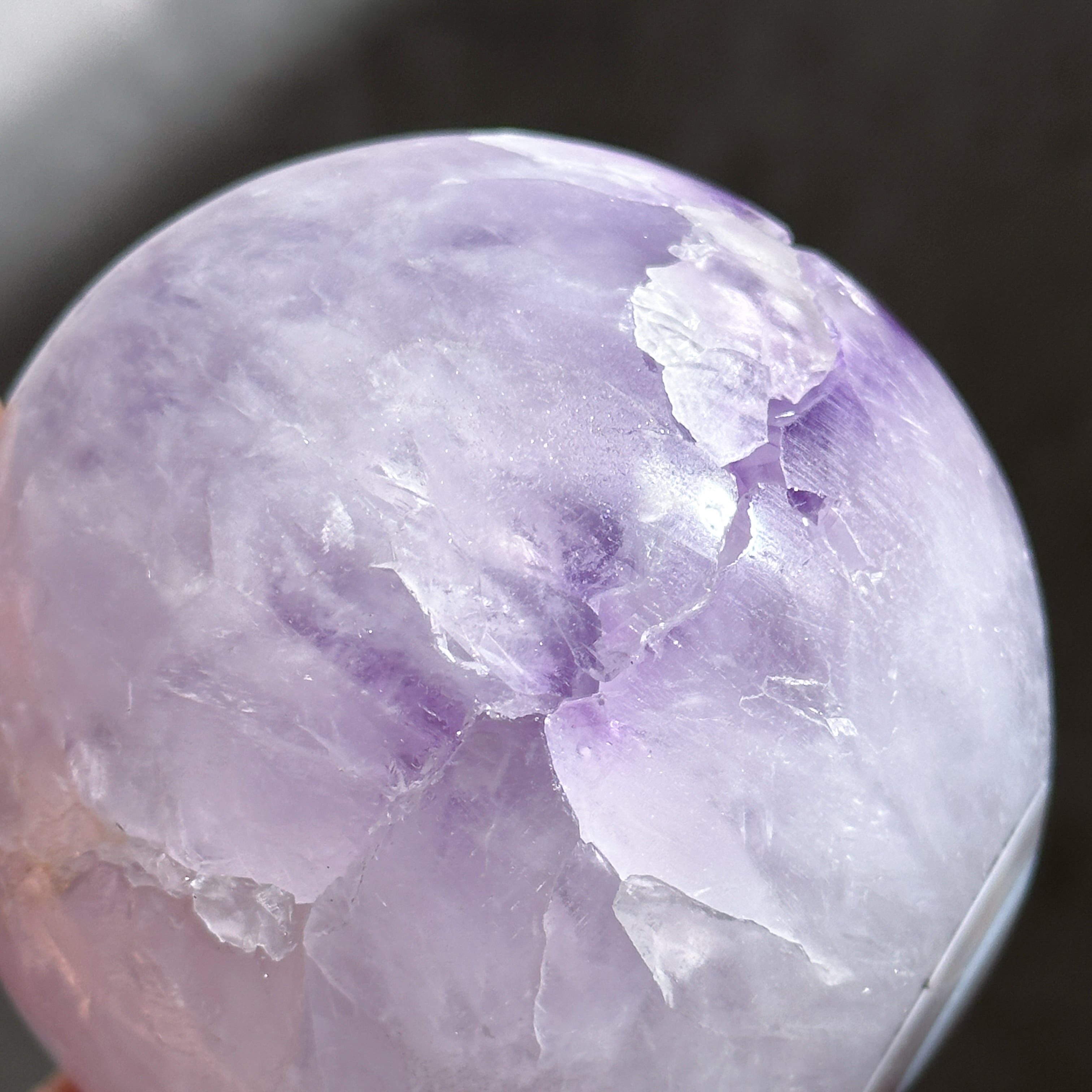 ウルグアイ産アゲート×アメジスト スフィア（丸玉）53◇Agate×Amethyst