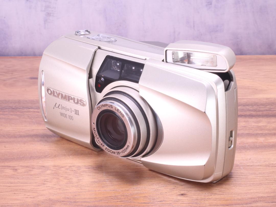 動作確認OK】OLYMPUS μ-Ⅲ WIDE 100 ミュー mju(OLYMPUS μ Mju 動作確認OK】OLYMPUS μ-Ⅲ WIDE 100 ミュー mju(OLYMPUS μ Mju