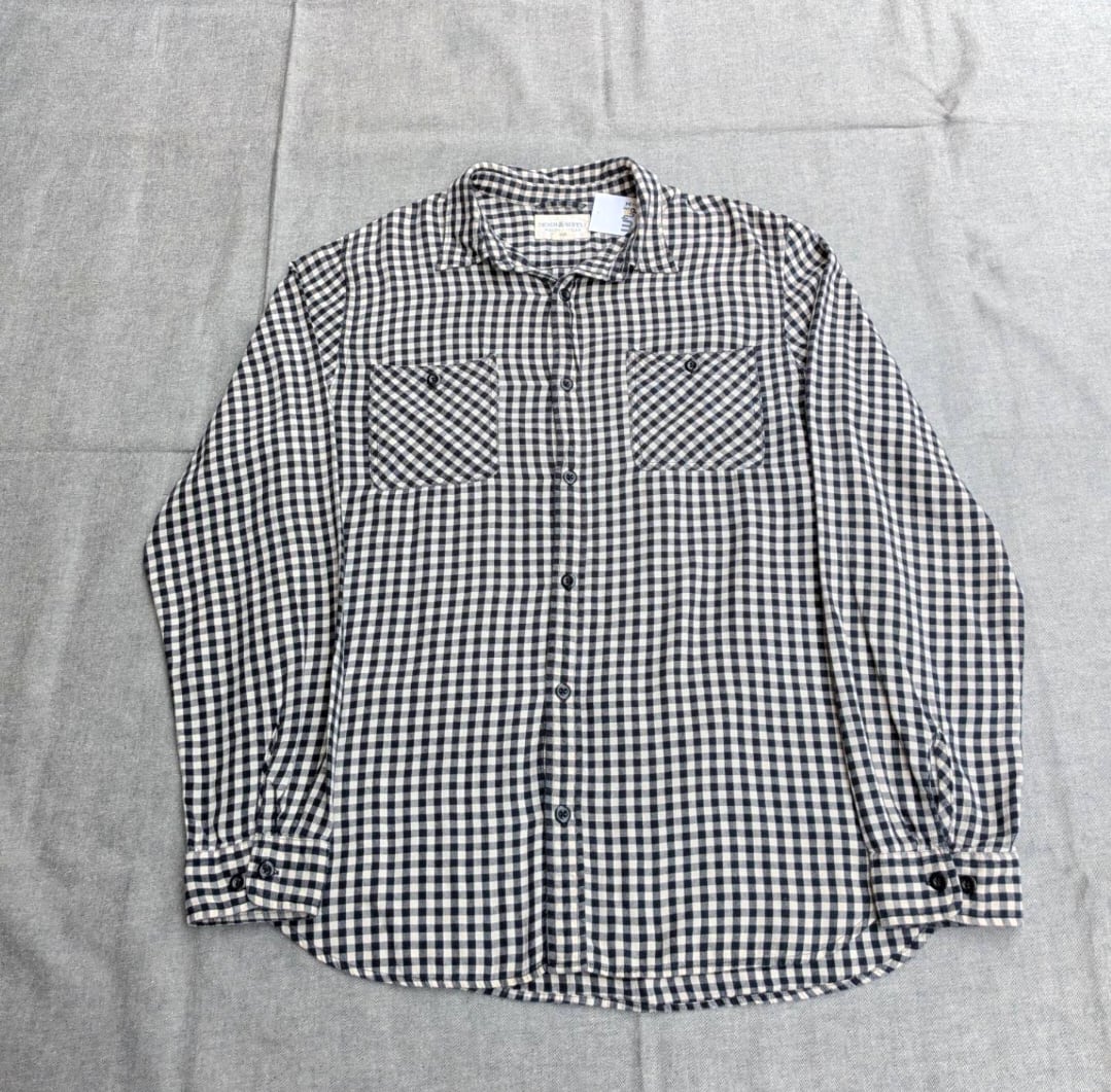 Denim & supply gingham check light flannel shirt 小岩店