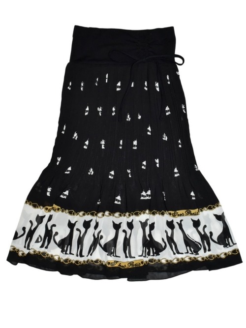 DoReMi Unique Series – Sheer Pleated Cat Skirt