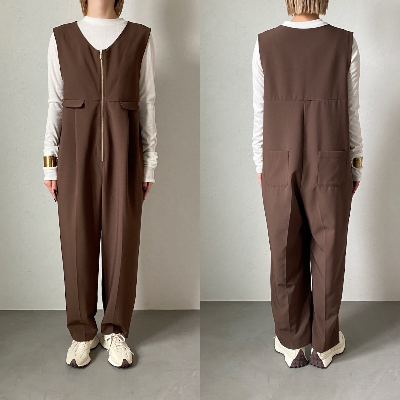 zip up tuck allinone/moca