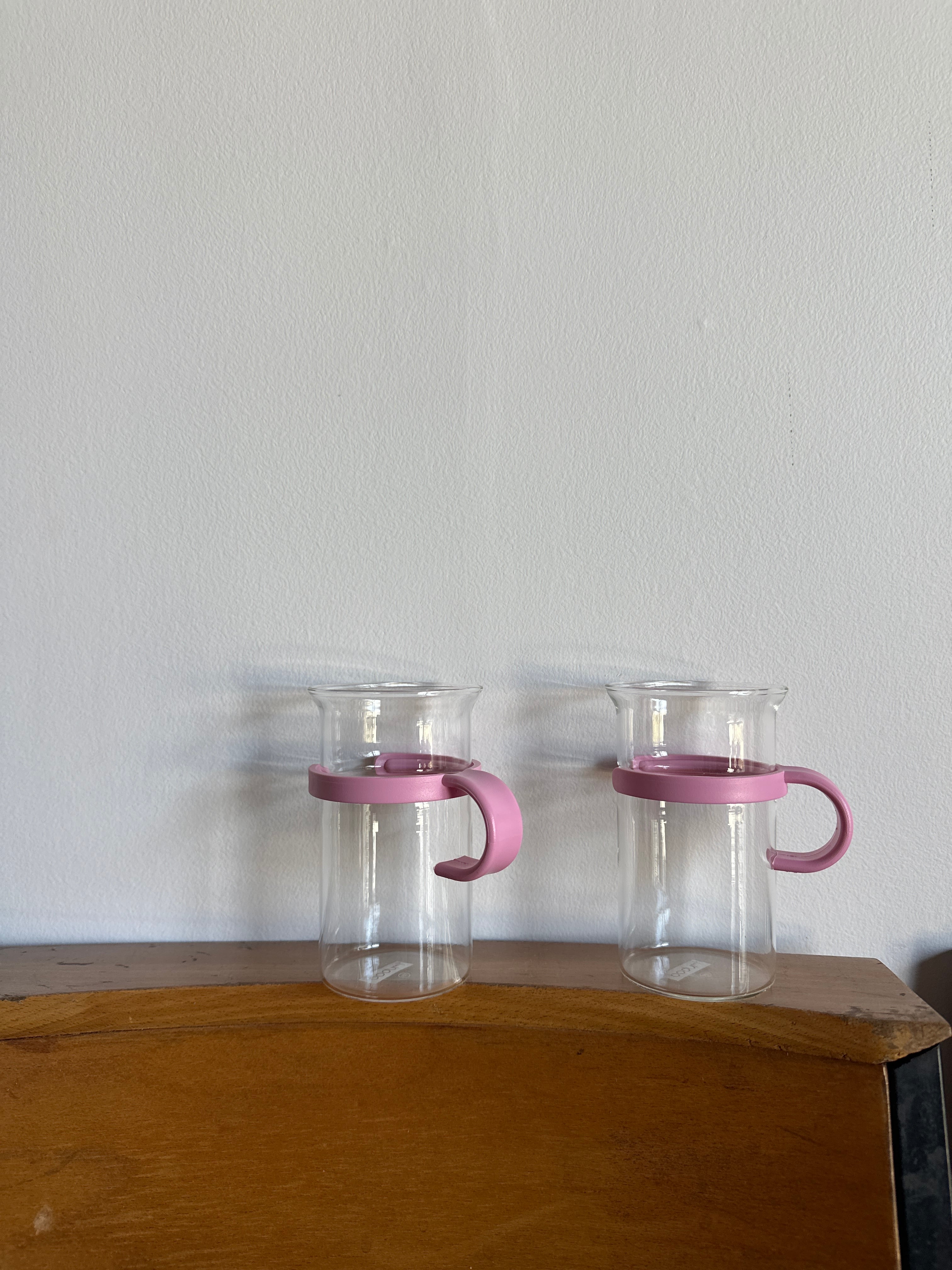 Deadstock bodum pink 耐熱マグカップ