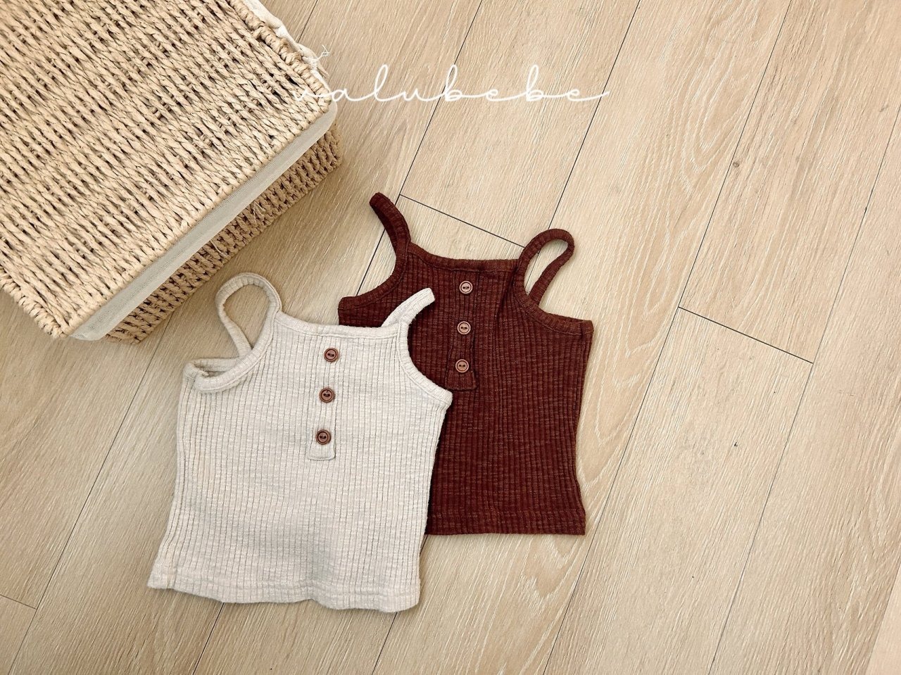 [valubebe] Single Button Top Tee / [벨루베베] 단작버튼탑티