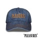 【PLEASURES/プレジャーズ】ZIG ZAG DENIM CAP キャップ / INDIGO / HOL25-13835 セール対象外