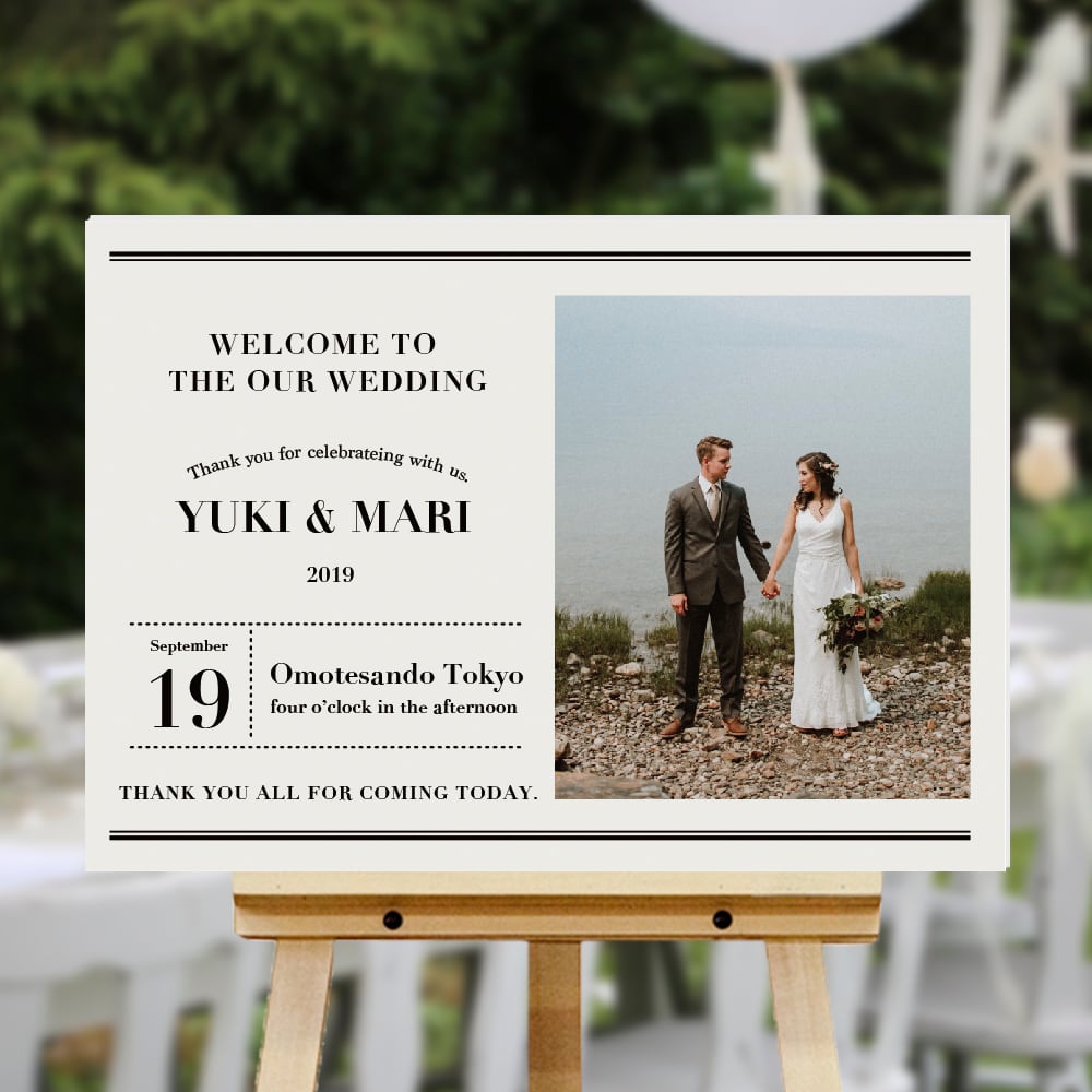 雑誌風】 ウェルカムボード / wb2 / 縦横OK / 結婚式 / ウェルカム