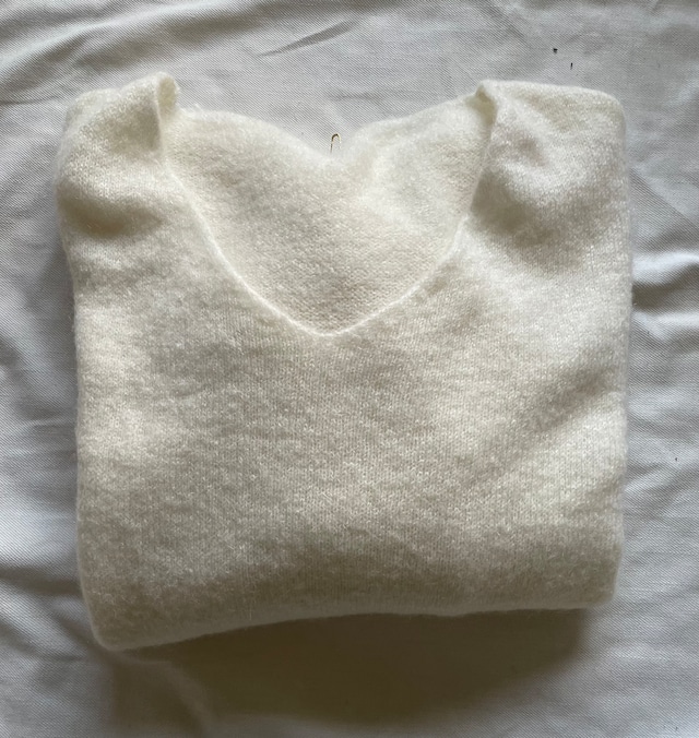 90s～ pure  white knit