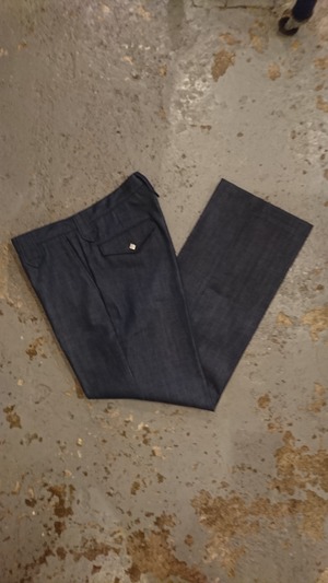 A PUZZLING HOME "WESTERN TROUSERS" Indigo Denim