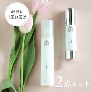 【10%OFF】【送料無料】Rico 2点セット 化粧水＆保湿クリーム 45日に1回お届け便 乾燥・ハリ不足に