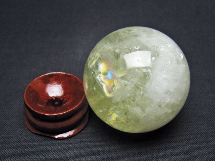 シトリン 丸玉 37mm シトリンクォーツ スフィア 一点物141-7735