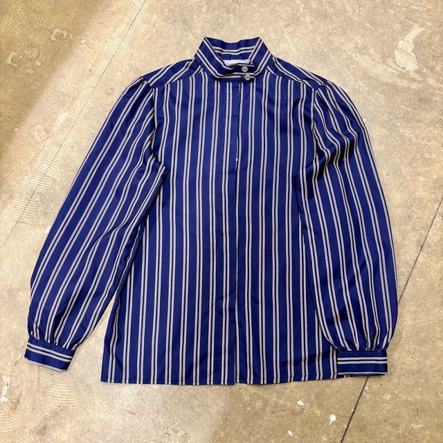 古着 ストライプ ナイロン シャツ