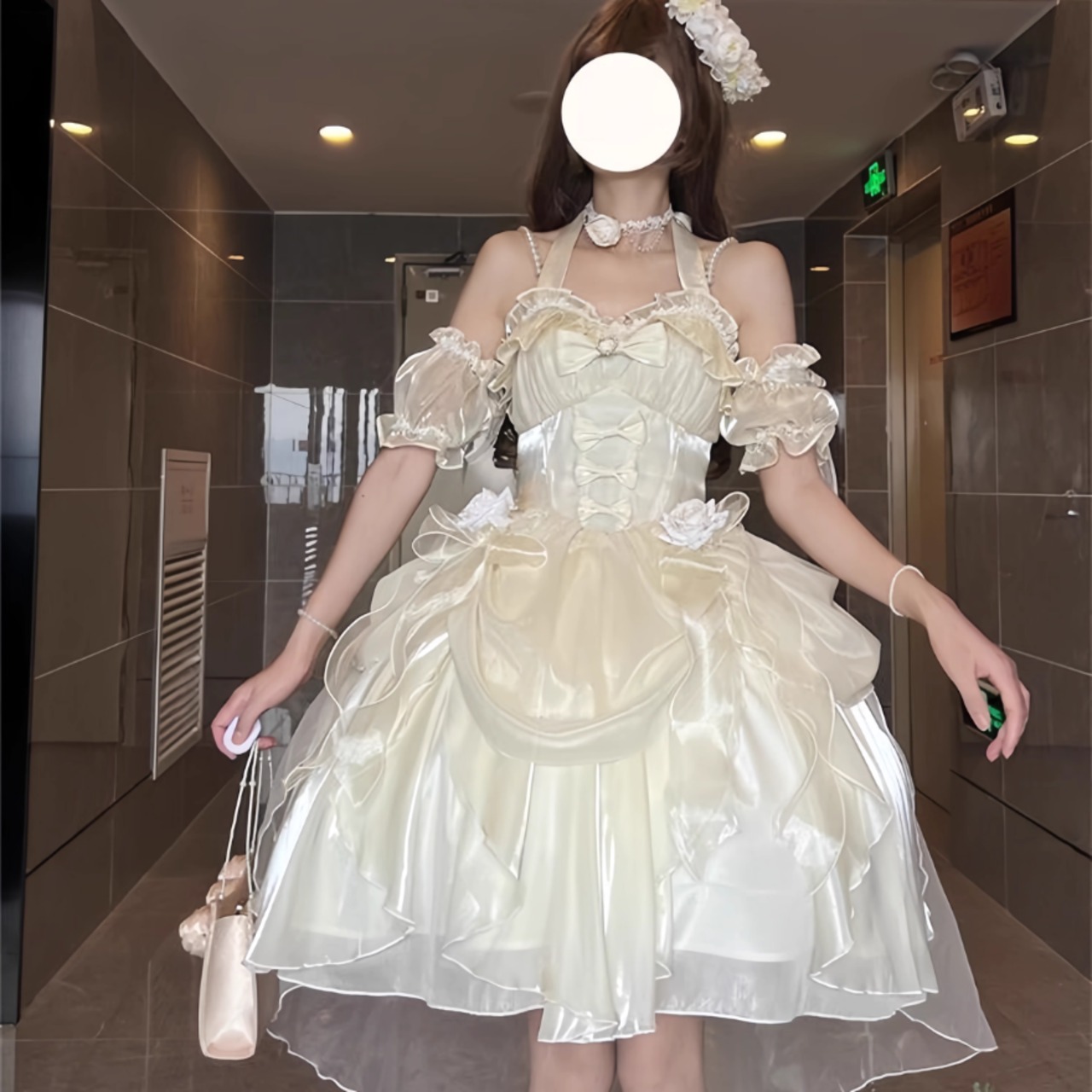 天使と悪魔 サブカル系 ゴスロリ ドレス ふわふわ プリンセスドレス レース リボン ガーリー 甘め 原宿ファッション 地雷系 量産型 かわいい |  天使と悪魔 サブカル系ファッション SEASONZ～サブカル系、地雷系、アイドル衣装専門～