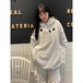 パーカー カップルの服のセーター新しいシニア感覚のフード付きトップス