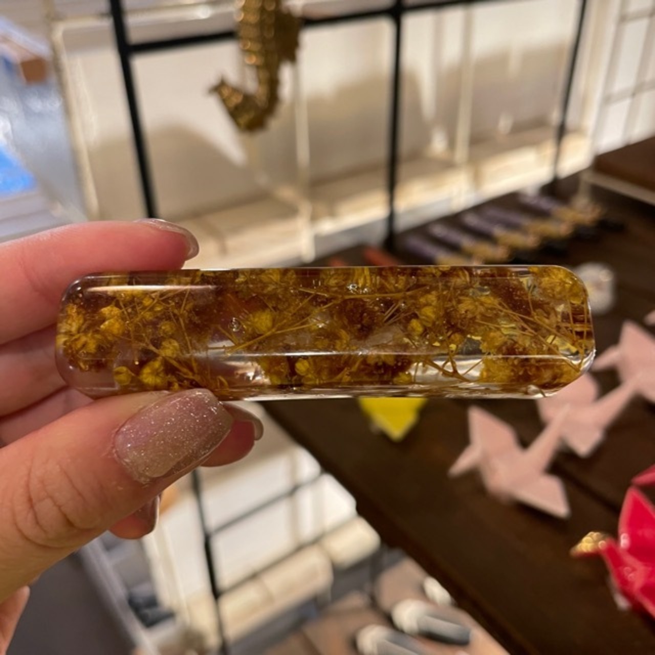 Candy-like cutlery rest large small flower 4type Orange Yellow Green Pink / キャンディーライクカトラリーレスト ラージフラワー スモールフラワー 全4種 箸置き カトラリーレスト 透明感 かわいい クリアカラー オレンジ イエロー グリーン ピンク  花柄 飴玉風 ギフト プレゼント キッチン雑貨