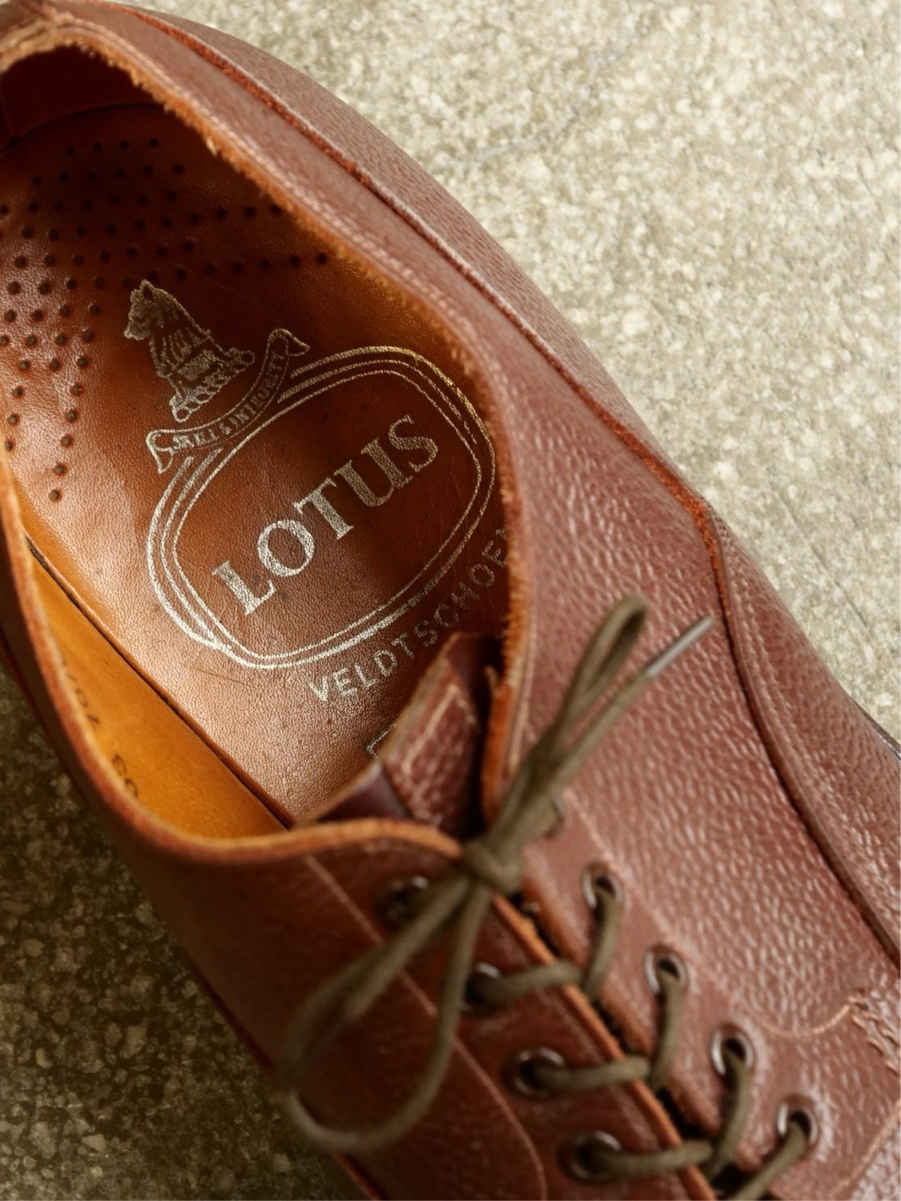 【LOTUS】70s~80s Veldtshcoen  Imitation Cap Toe Derby 8H (Second Hand)