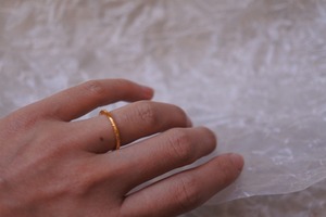 18k gold coated thin ring.
