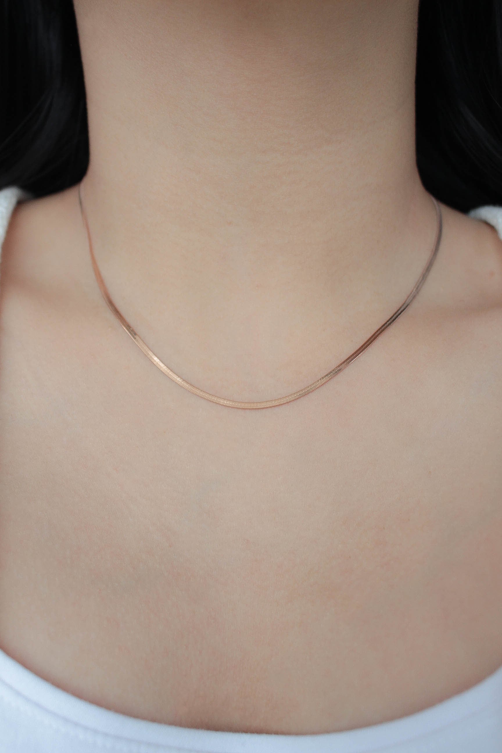 2mm Snake Necklace | 金属アレルギー対応のアクセサリー ebine