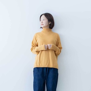 mao made　やわらかコットンハイネックプルオーバー