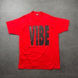 90s FRUIT OF THE LOOM TEE "VIBE MUSIC!" XXL 古着