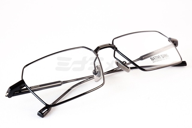 NATIVE SONS メガネ GIBSON Col.Black NSM-056L スクエア ヘキサゴン ギブソン ネイティブサンズ 鯖江 日本製 正規品-4枚目