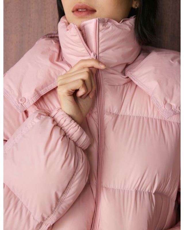 Drawstring Short Down Jacket