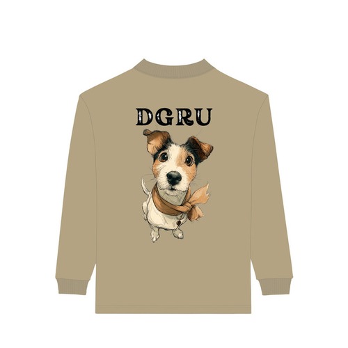 ジャックラッセルテリア　モックネックTシャツ