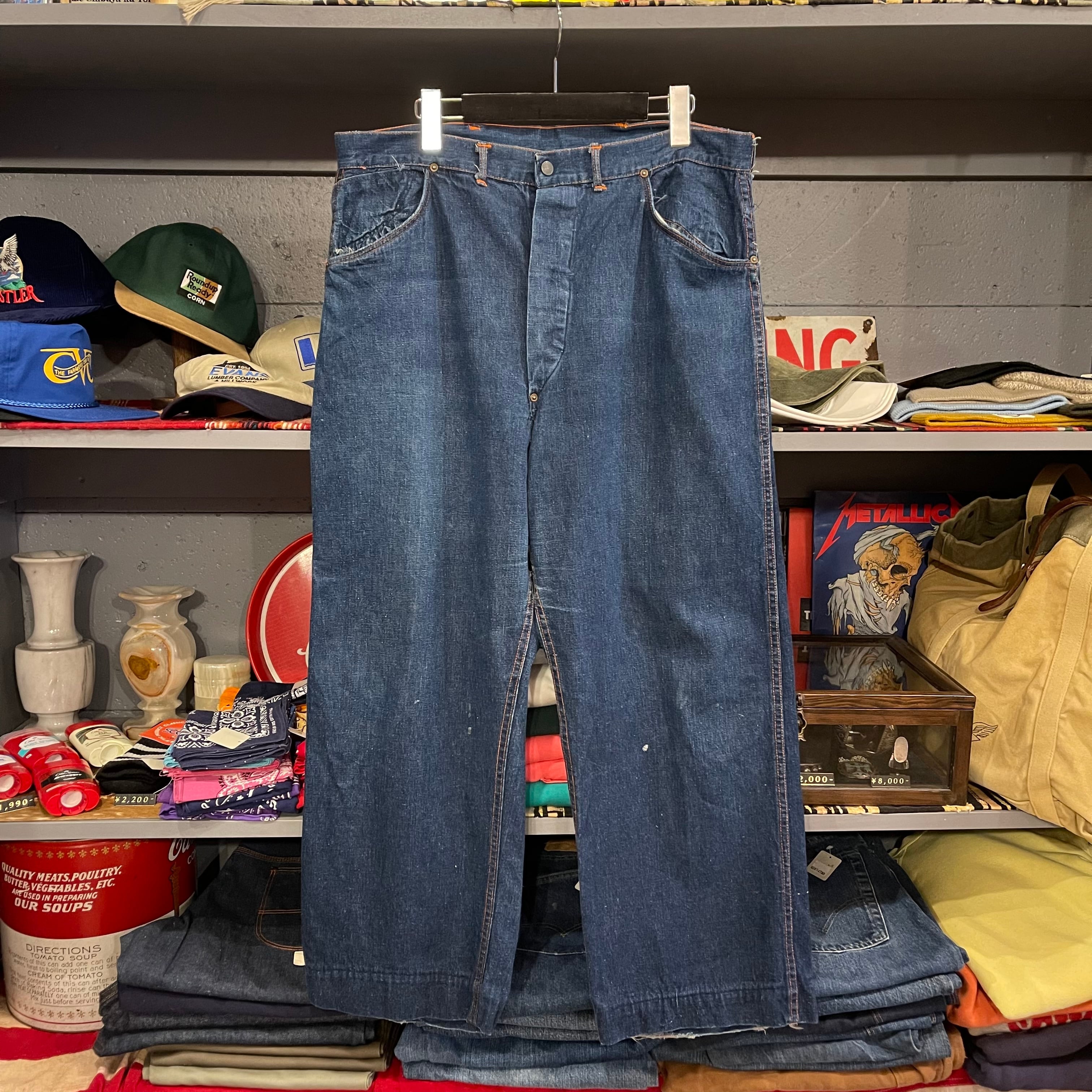 40s Vintage Denim Painter Pants | VOSTOK