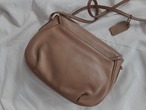 AMERICA 1990’s OLD COACH “Beige Leather” shoulder bag