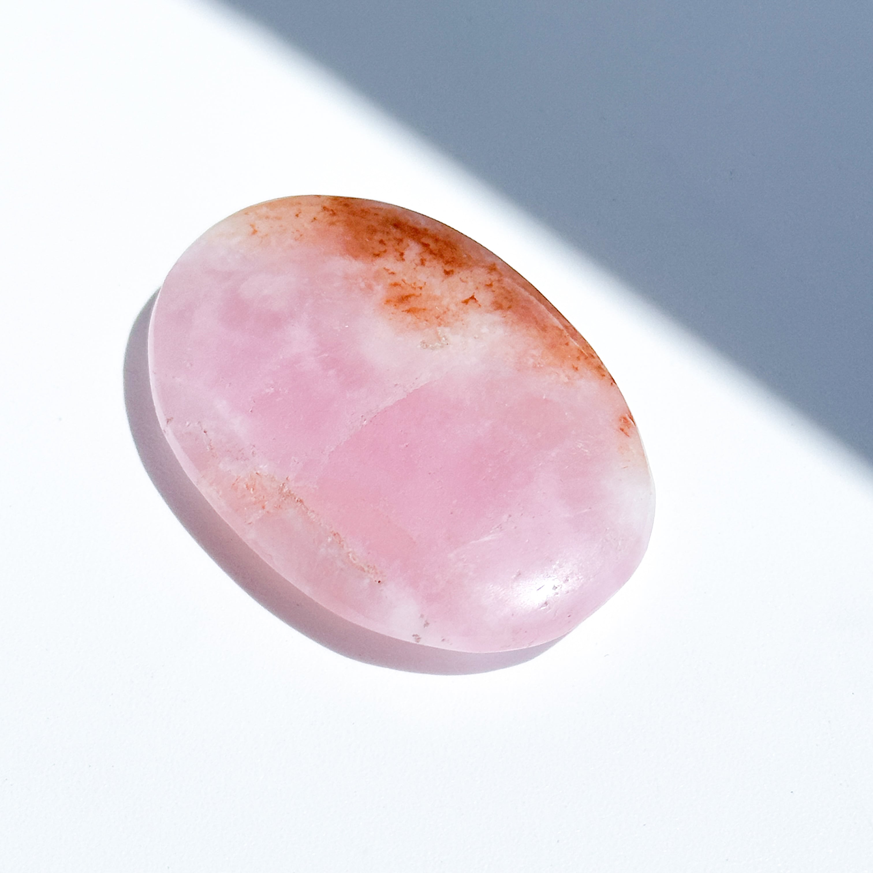 高品質】ピンクアラゴナイト パームストーン 82◇Pink Aragonite Palm