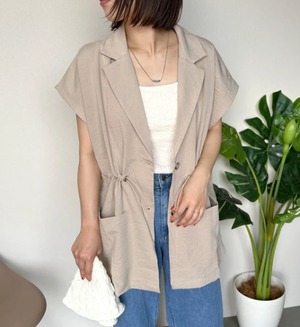 ナンバーミーTOKYO"TAILORED VEST"BEIGE