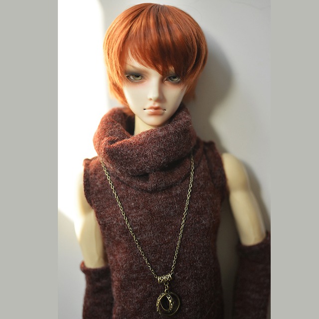 BJD人形用衣装 セーター ダークレッド A002 70+cm/70cm/SD/MSDサイズ人形用/Bears