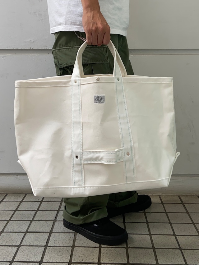 POST O'ALLS / 4204 / BELL TOTE (L) / cotton canvas - white