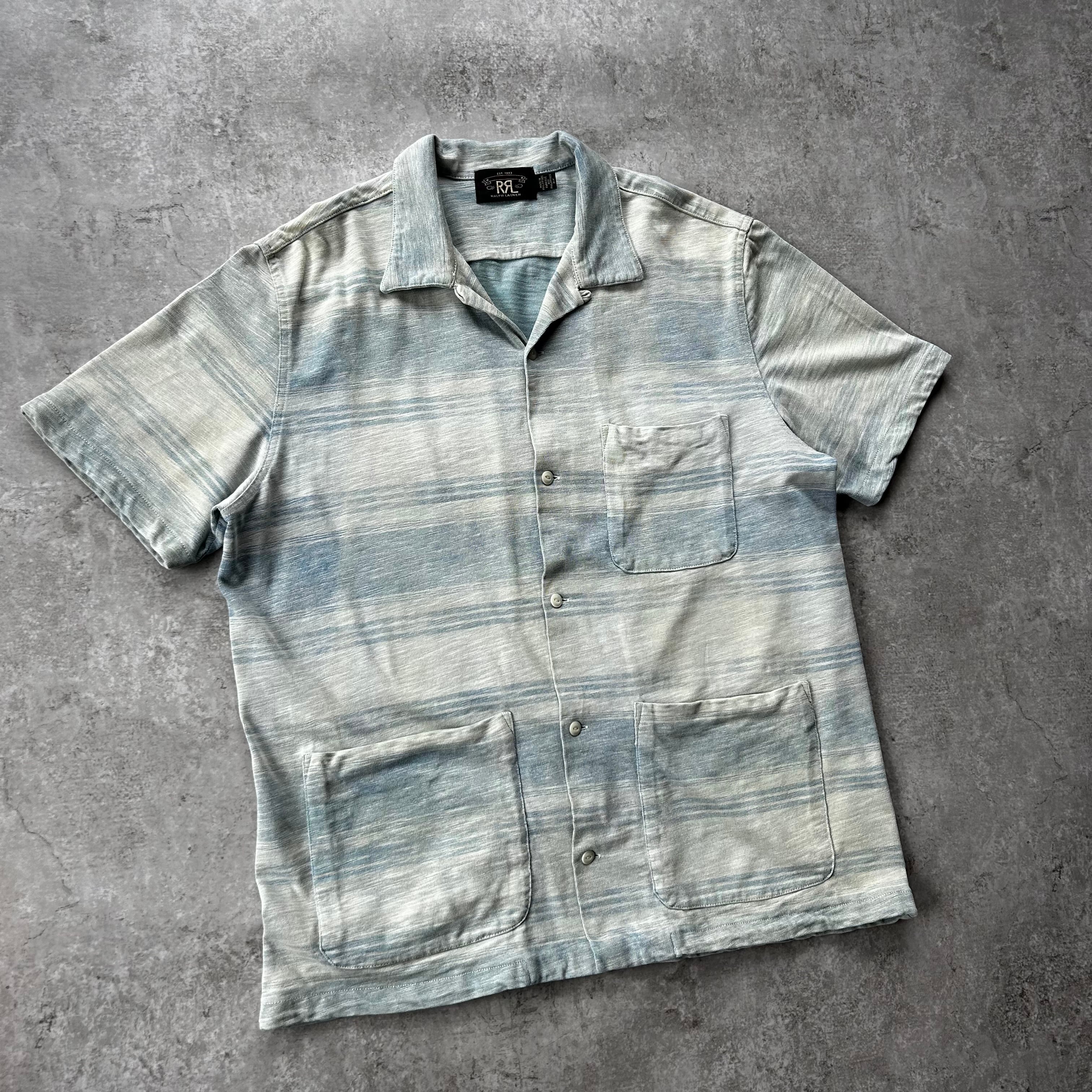 23s RRL ダブルアールエル インディゴストライプドジャージーキャンプ
