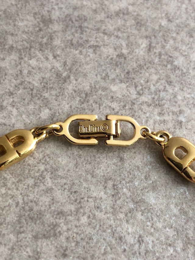 Christian Dior クリスチャン ディオール ブレスレット ゴールド CD vintage ヴィンテージ オールド 5ym7kx