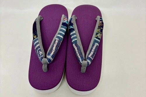 ミエコミンツオリジナル鼻緒　カレンブロッソ Lサイズ   パープル