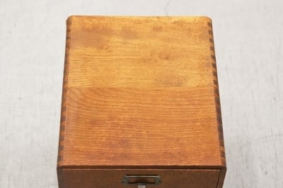 沼津店】レトロ 楢無垢材 5杯 小引き出し 収納 抽斗 書類 小物入れ B5