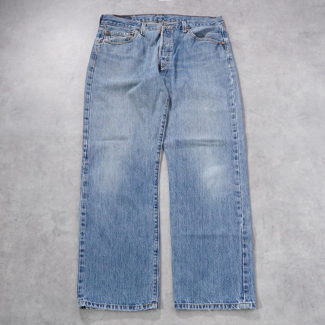 リーバイス501 Levis W34 ブルーデニム 青 00s 古着 17914
