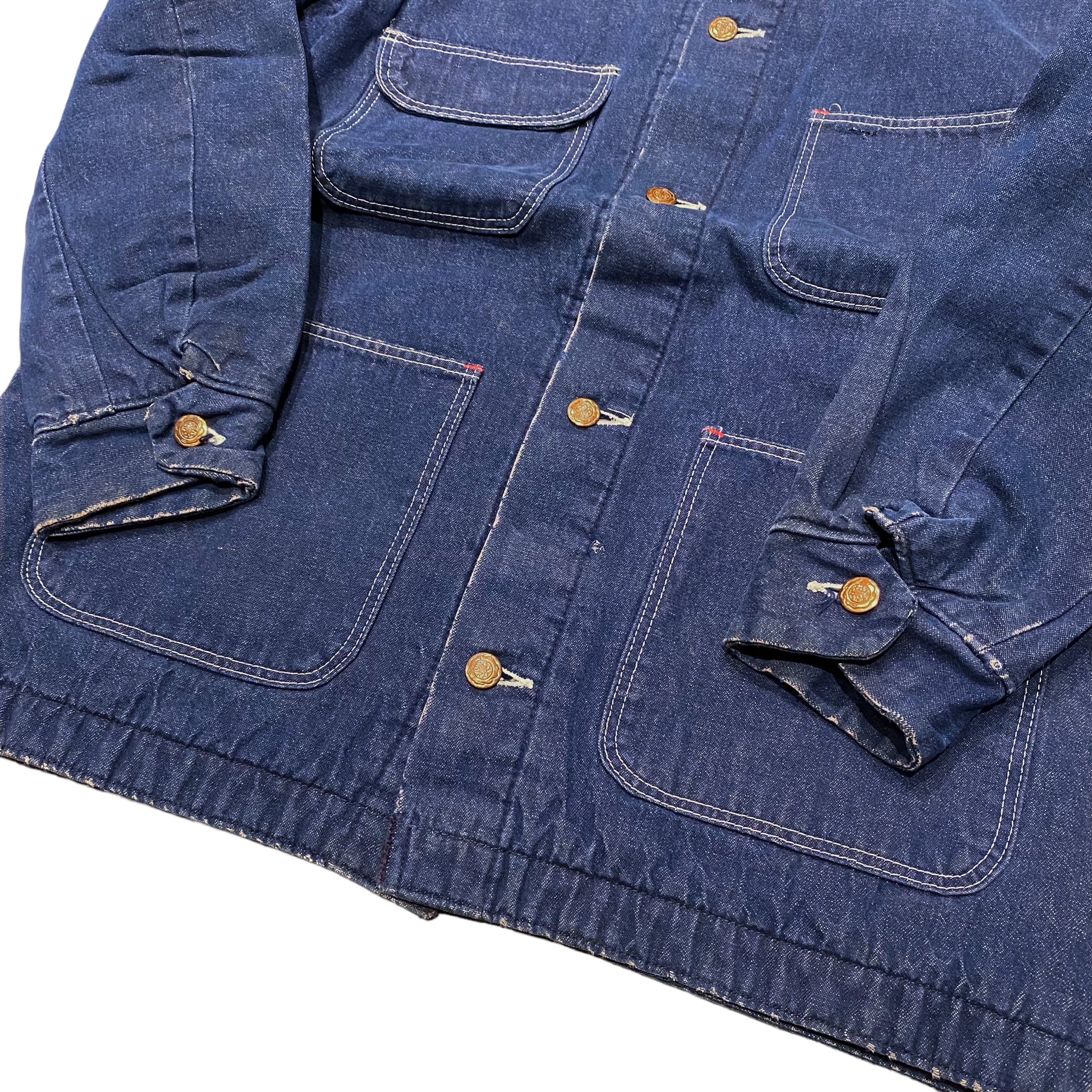 80's Wrangler Blanket Lined Denim Coverall 38 / ラングラー