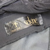 【美品 日本製社交ダンス衣装】ワンピース ドレス SEKINE セキネ Mサイズ 黒 ブラック かわいい 可愛い 清楚 ドット 水玉 清楚