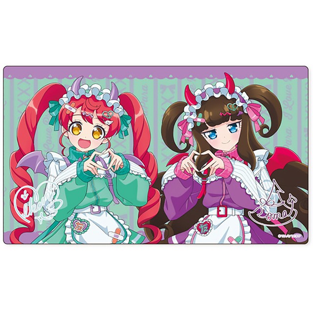 ハートデビパ202510 ラバーマットあろま＆みかん