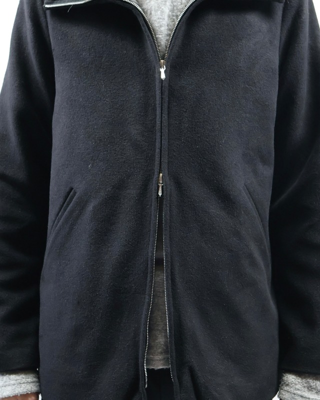 【agnes 'b】Stand collar double zip blouson