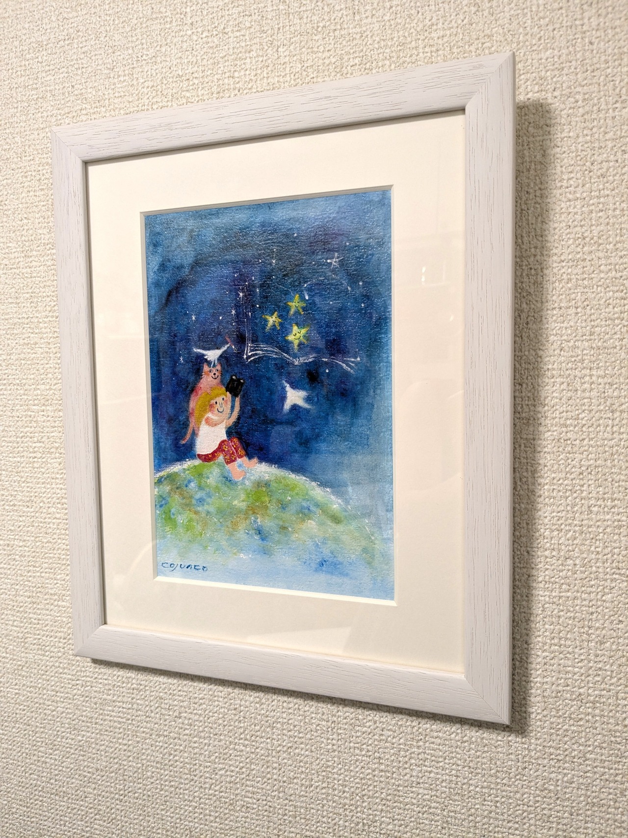 絵(原画)【「あの星は」】＋【卓上もしくは壁掛け】
