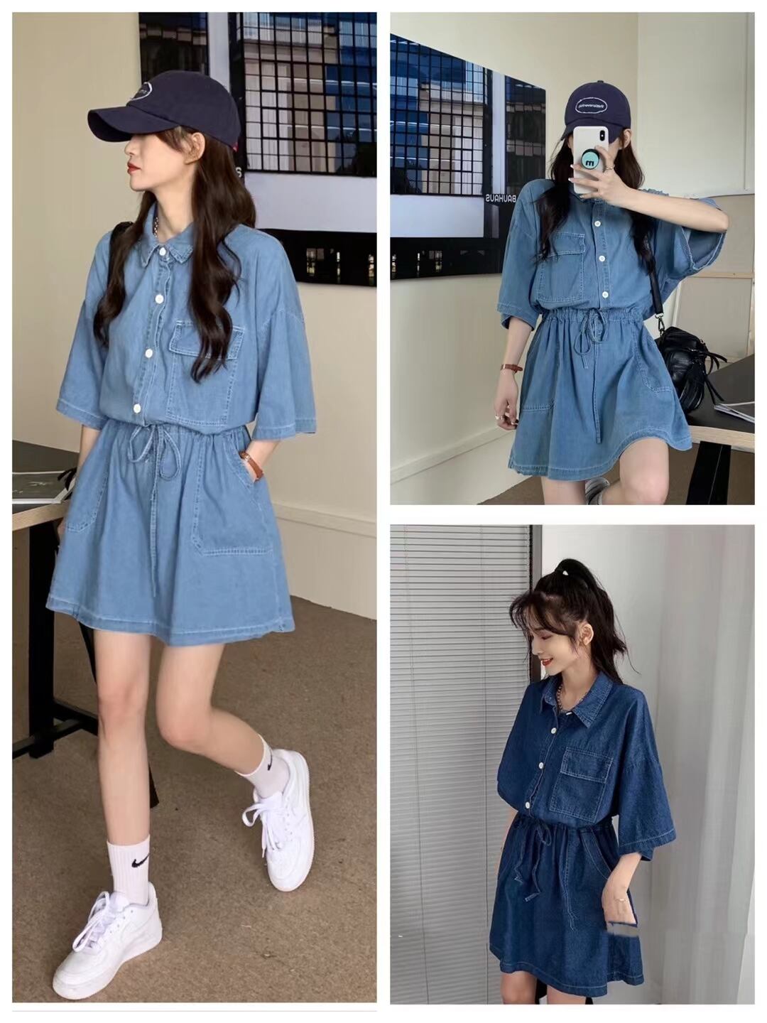 デニムオールインワン　AJ33167-6109