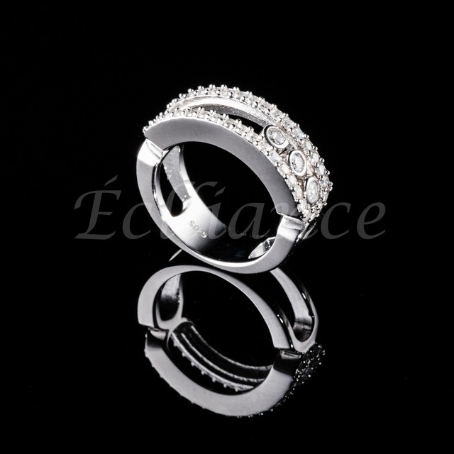 Staring Silver WhiteGold Ring S925