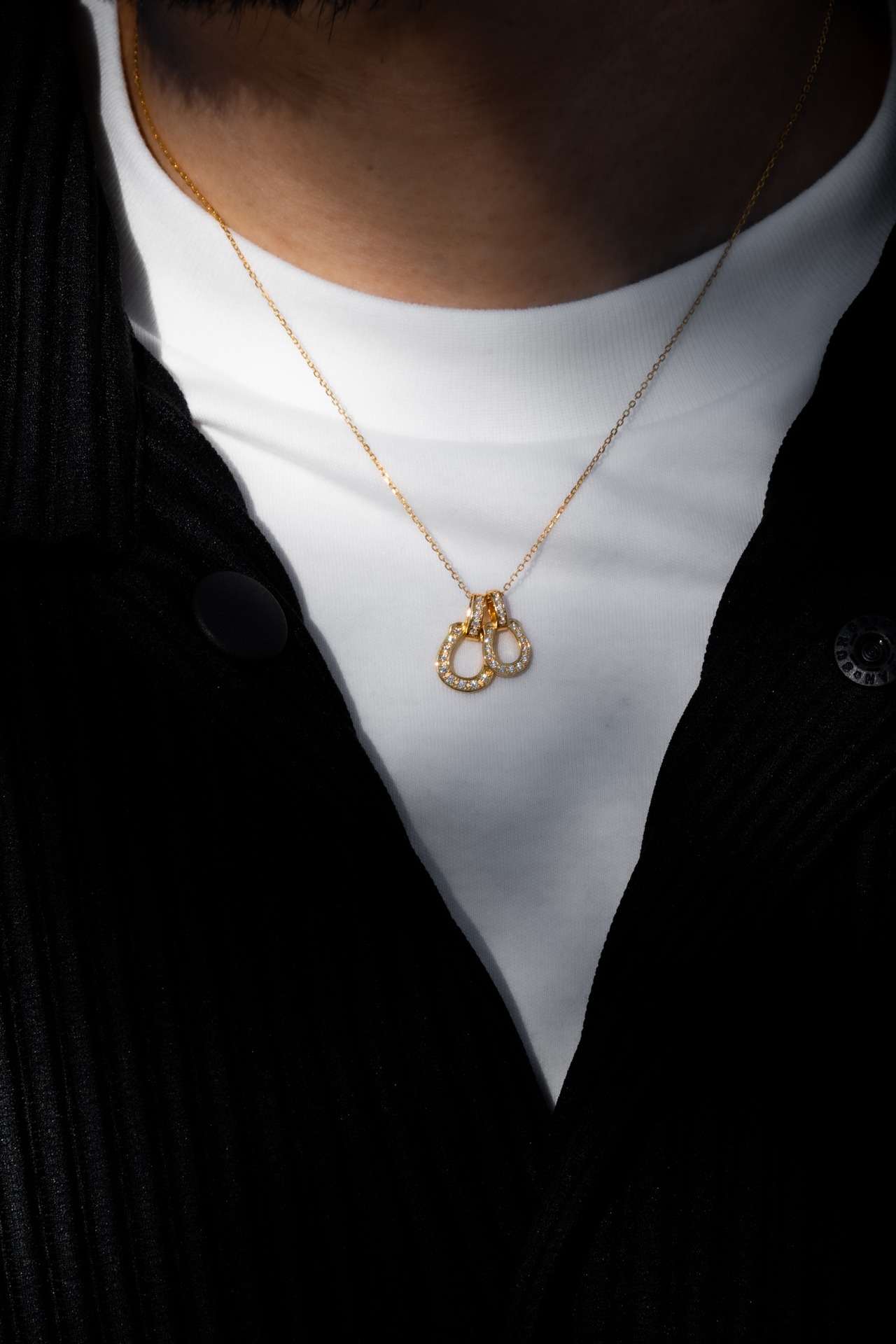 【Horse Dia Necklace】medium / GOLD