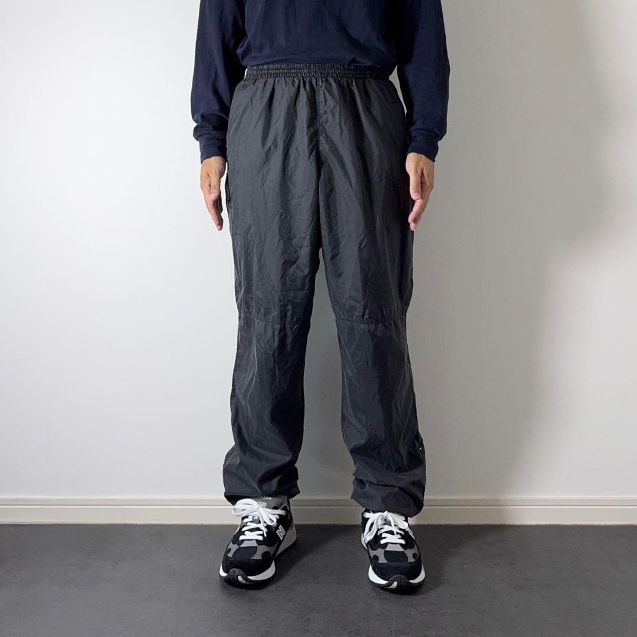 90s NIKE nylon track pants black XL 古着 - 5